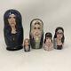 Black Orphan Russian Nesting Dolls Bbc America Promo Rare Wood Collectible