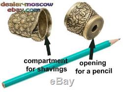 Bronze Solid Brass Pencil Sharpener Russian Nested Doll IronWork