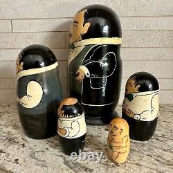 Casino Man. Matryoshka, Russian nesting dolls. Discontinued. RARE find