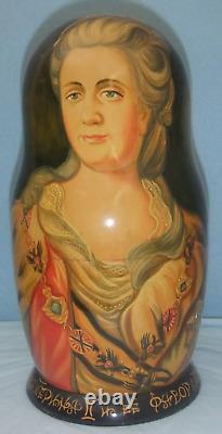 Catherine The Great Russian Art Nesting Dolls 1995