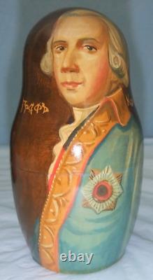 Catherine The Great Russian Art Nesting Dolls 1995