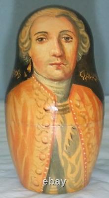 Catherine The Great Russian Art Nesting Dolls 1995