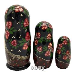 Ceprueb Nocag 8 Painted Russian Folk Art 7 Pc Vintage Matryoska Nesting Dolls