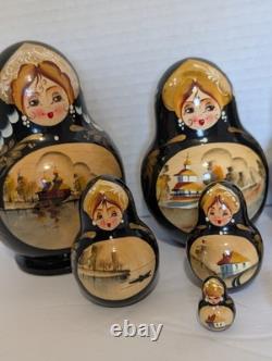 Ceprueb Nocag Russian Nesting Dolls Set Of 10 Hand Signed 5