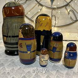 Chicago Cubs MLB Russian Nesting Dolls Cooperstown Collection 8 6 Pce