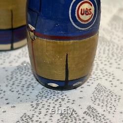 Chicago Cubs MLB Russian Nesting Dolls Cooperstown Collection 8 6 Pce