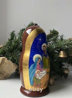 Christmas Matryoshka, Nativity scene, Russian Nesting dolls, Babushka