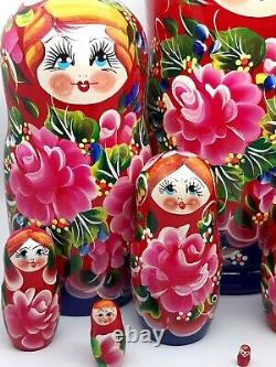 Classic Nesting dolls Matryoshka 10 tall 10 in 1 Traditional style