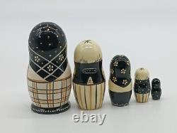 Collectible Art Nesting doll, Old style traditional matrioshka, Ethnic gift