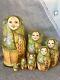Collectible Matryoshka Russian 7 Pieces Nesting Doll 8.75 One Of A Kind