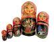 Collectible Russian Hand Painted Matryoshka Doll Fairy Tales High Quality 7