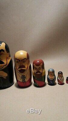Collectible Russian Presidents Set Of 10 Russian Dolls