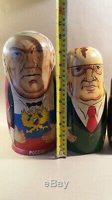 Collectible Russian Presidents Set Of 10 Russian Dolls