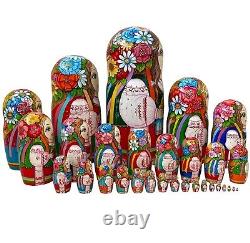 Collectible doll Ukrainian Girls in National Outfit Big Size Nesting Doll 20pcs