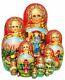 Czarevna 10 Pc Russian Fairy Tale Exclusive Matryoshka Stacking Nesting Doll Set