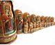 (d) Russian Souvenirs Icons Of The Virgin Mary 50 Pc Nested Matrushka Doll