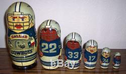 Dallas Cowboys Russian Nesting Dolls