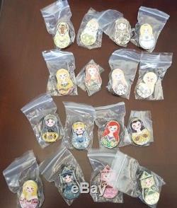 Disney Pin Mystery Collection Series Russian Nesting Dolls Complete Set of 16