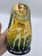 Dolls Russian Lacquer Nesting Ballet Hand Painted Signed 5