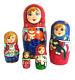 Dolls Russian Nesting Doll Family With The Cats Painted At Hand By Koznova