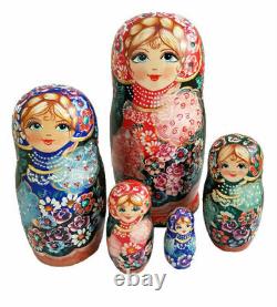 Dolls Russian Nesting Dolls Nest Matryoshka Painted By Titova Russia