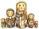 Eskimo Matryoshka Russian Nesting Dolls 5 Hand Painted By Ryabova Eskimos Gift