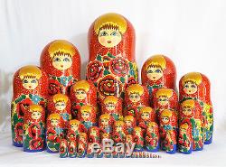 Exclusive 48 Pc Russian Nesting Doll Matreshka 24 Tall