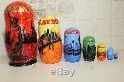 Exclusive 7 in 1 Russian Nesting Dolls Playboy, Pamela Anderson, Madonna+++