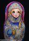 Exquisite 5 Pcs Russian Nesting Doll #3566 Snowmaiden