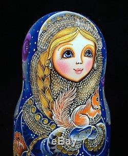Exquisite 5 pcs Russian Nesting Doll #3568 SNOWMAIDEN