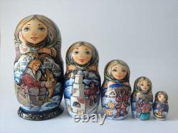Fairy tale Emelya. Nesting Doll / Matryoshka Set of 5