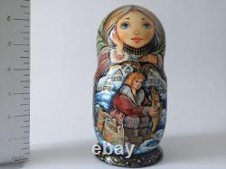 Fairy tale Emelya. Nesting Doll / Matryoshka Set of 5