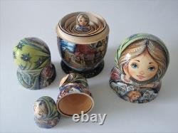 Fairy tale Emelya. Nesting Doll / Matryoshka Set of 5