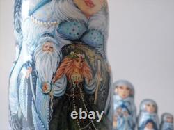 Fairy tale Snow Maiden. Nesting Doll / Matryoshka Set of 5