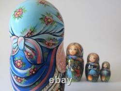 Fairy tale Snow Maiden. Nesting Doll / Matryoshka Set of 5