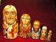 Fedoskino Lacquer Matryoshki (russian Nesting Dolls) Saints By Eduard Makarov