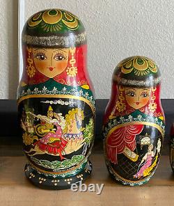 Fine Art Russian Nesting Dolls 1994 Rare Signed 10 dolls Mint R. Ceprueb