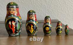 Fine Art Russian Nesting Dolls 1994 Rare Signed 10 dolls Mint R. Ceprueb