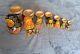 Floral And Fish Nesting Doll 11pcs 20cm, Russian Art Matryoshka By Kotov V. Y