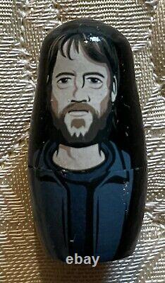 Foo Fighters Russian Nesting Dolls SUPER RARE Dave Grohl Concrete & Gold Bundle