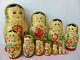 Full Set Of 12 Babushka Dolls, Vintage Nesting Dolls, Russian Matryoshka Dolls