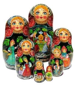 Girlfriends 7 Piece Russian Babushka Nesting Doll Stacking Toy Matryoshka Set