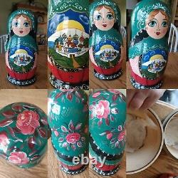 Golden Cockerel Russian Nesting Dolls Matryoshka 15 pieces Czar Tsar Saltan 13