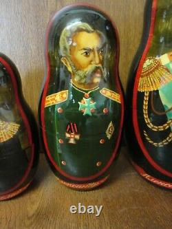 Good Quality 8 Piece Russian Tsar Dolls 1701 1917 / Romanov
