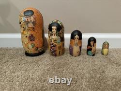 Gustav Klimt Russian Nesting Dolls One Of One