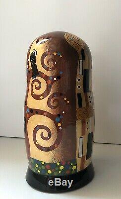 Gustav Klimt inspired Matryoshka, Babushka, Russian Nesting dolls