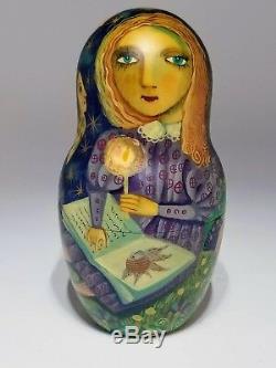 HAND PAINTED Matryoshka Doll by Renowned Russian Artist Maria Streltsova