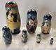 Hand Painted Original Pocahontas Russian Stacking Doll 7 Pieces