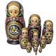 Hand Painted Russian 10 Piece Nesting Doll