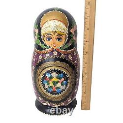 Hand Painted Russian 10 Piece Nesting Doll